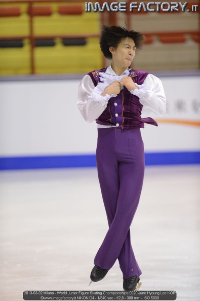 2013-03-02 Milano - World Junior Figure Skating Championships 0920 June Hyoung Lee KOR.jpg